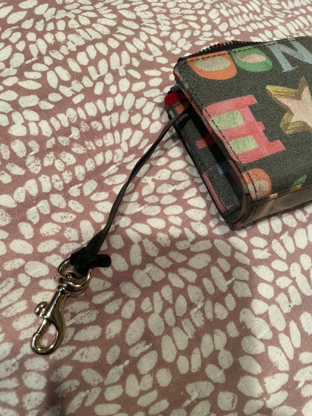 Vintage Dooney & Bourke Y2K Compact Zip Card Case Wallet - Picture 6 of 7